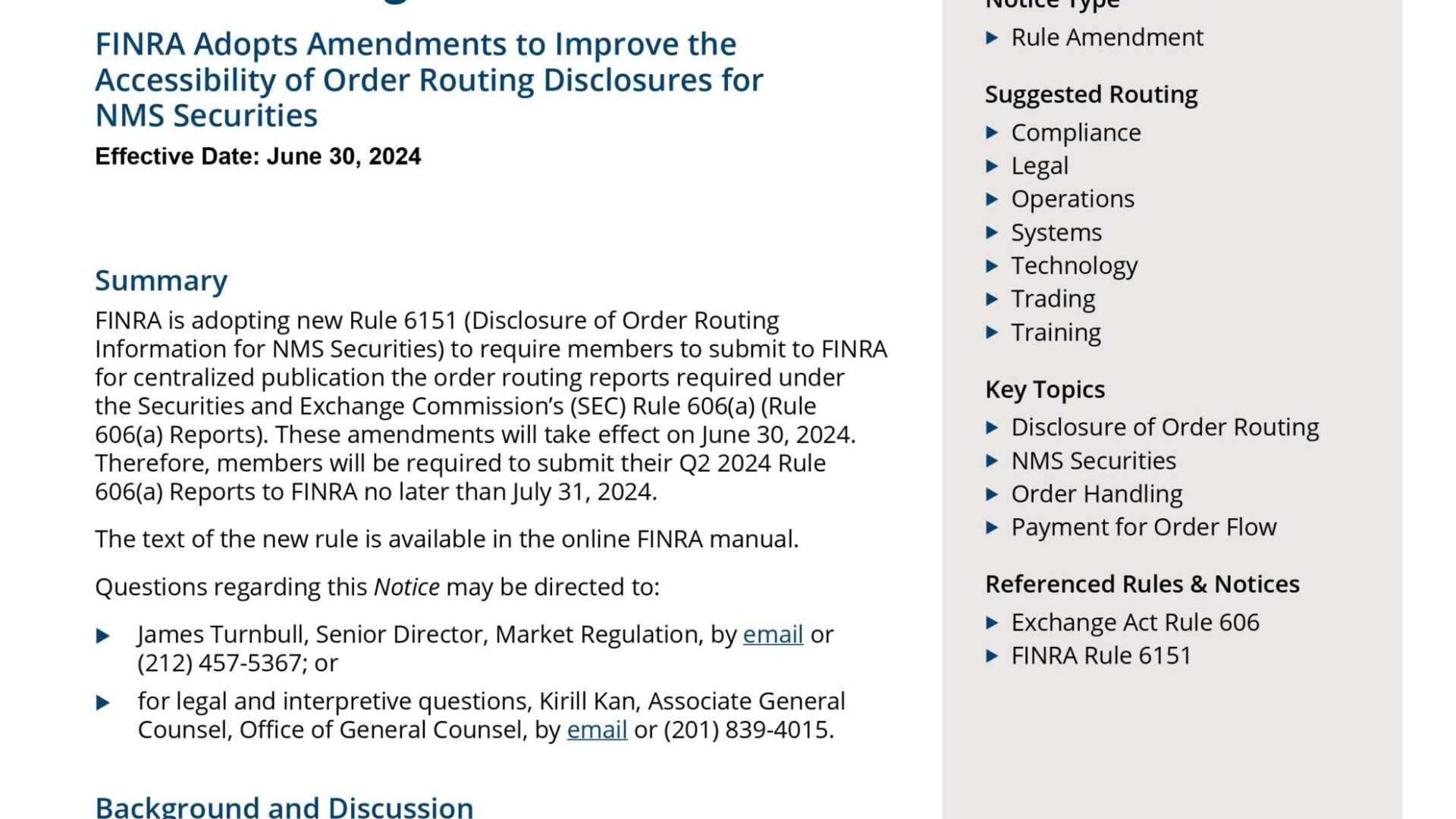 FINRA Regulatory Notice 24-05